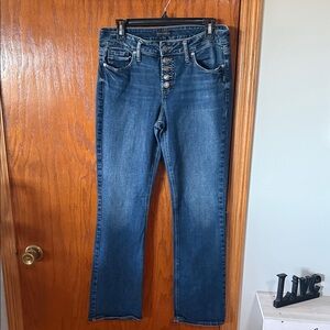Silver Jeans Dark Blue Flare & Wide Leg